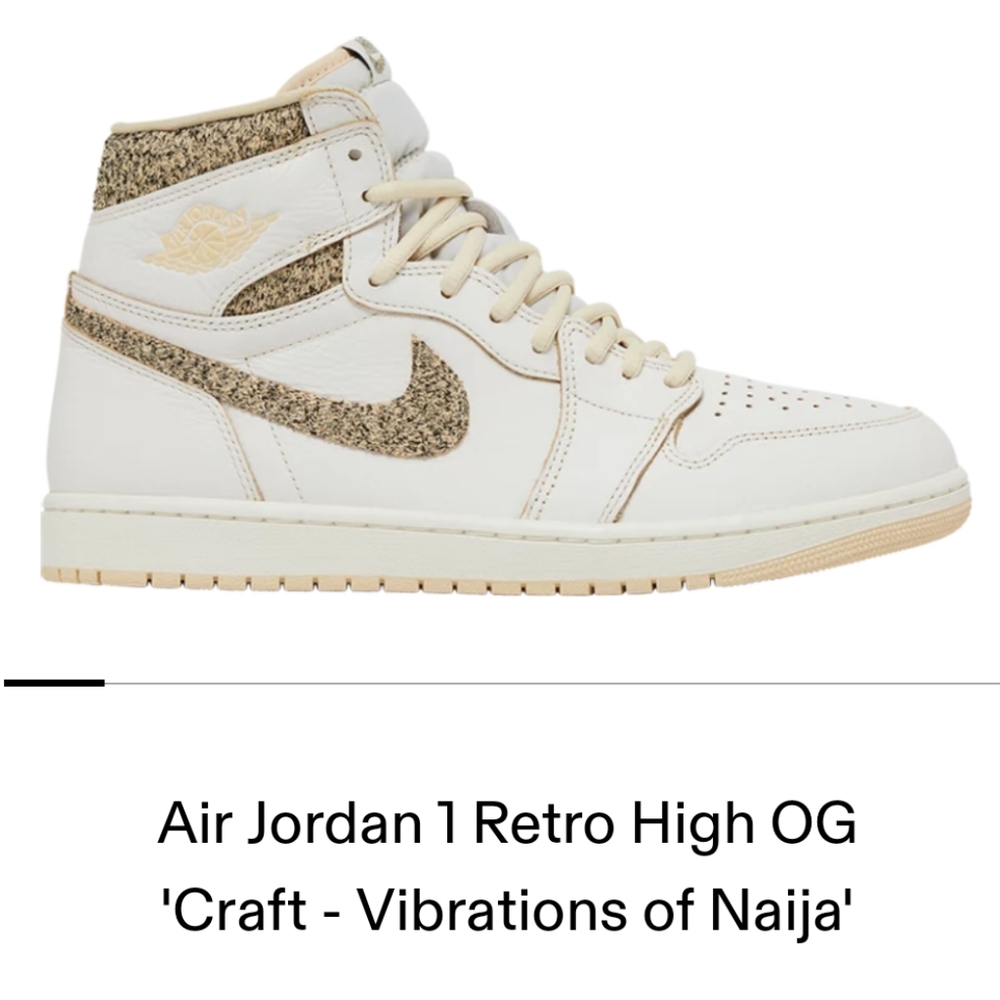 Air Jordan 1 Retro High OG'Craft - Vibrations of Naija'